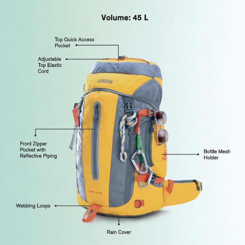 Trekking bag shop american tourister