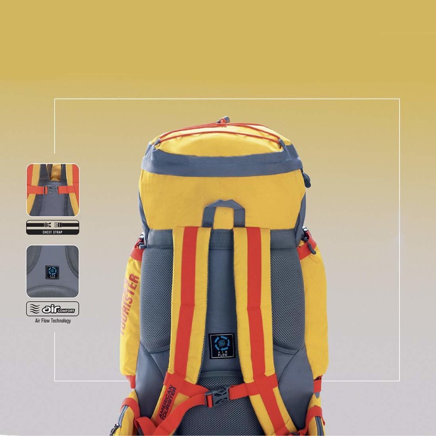 AMERICAN TOURISTER Trail Plus 45 Ltrs Yellow Rucksack 01O 0 06