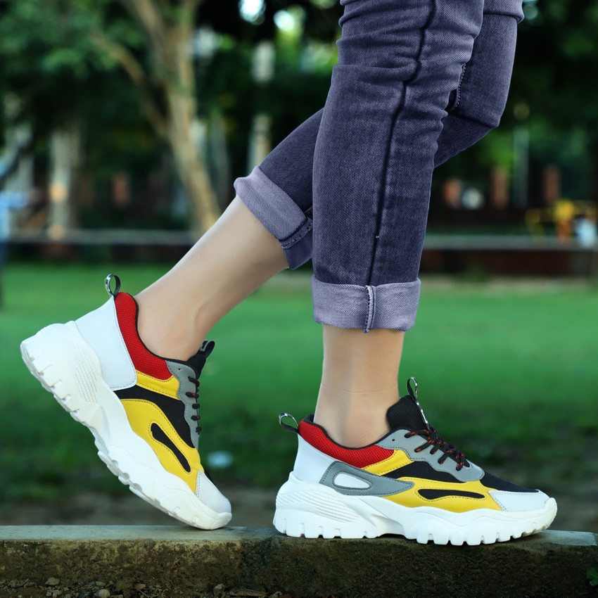 Ladies colorful sneakers cheap