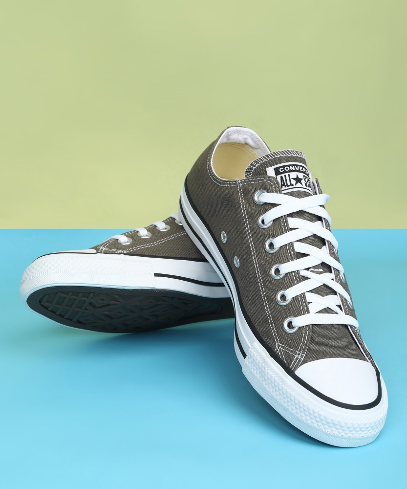 Mens grey cheap converse trainers