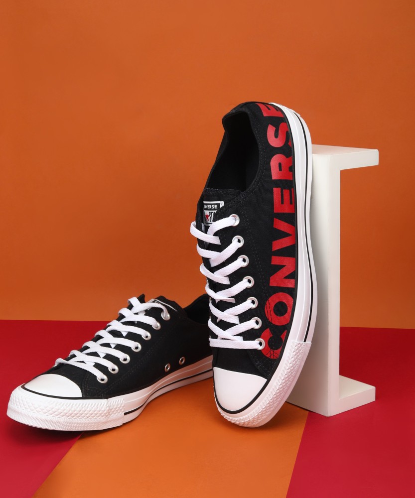 Converse black top sneakers flipkart