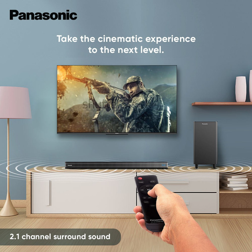 Tv panasonic hot sale soundbar