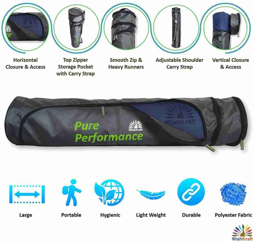 IRIS Full-Zip Exercise Yoga Mat Carry Bag With Adjustable Shoulder Strap -  Buy IRIS Full-Zip Exercise Yoga Mat Carry Bag With Adjustable Shoulder Strap  Online at Best Prices in India - Yoga