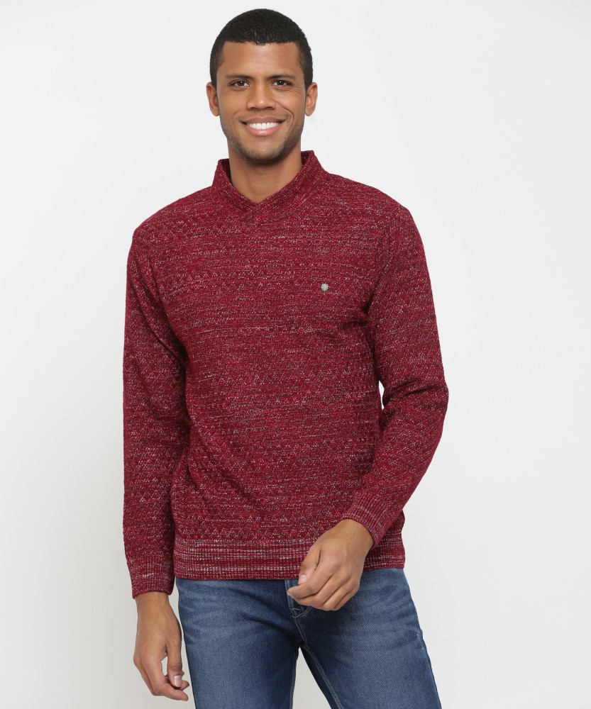 DUKE Self Design High Neck Casual Men Red Sweater Buy DUKE Self Design High Neck Casual Men Red Sweater Online at Best Prices in India Flipkart