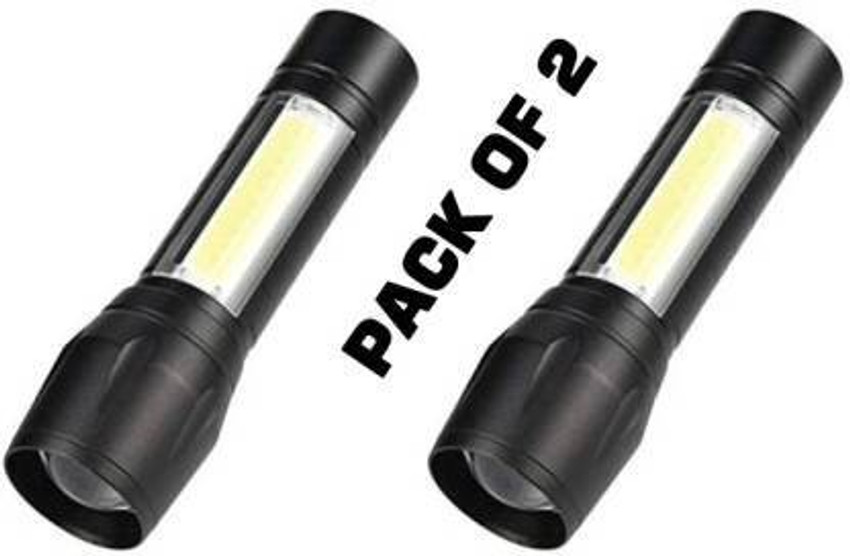 Flipkart SmartBuy pack of 2 USB Rechargeable Torchlight Super