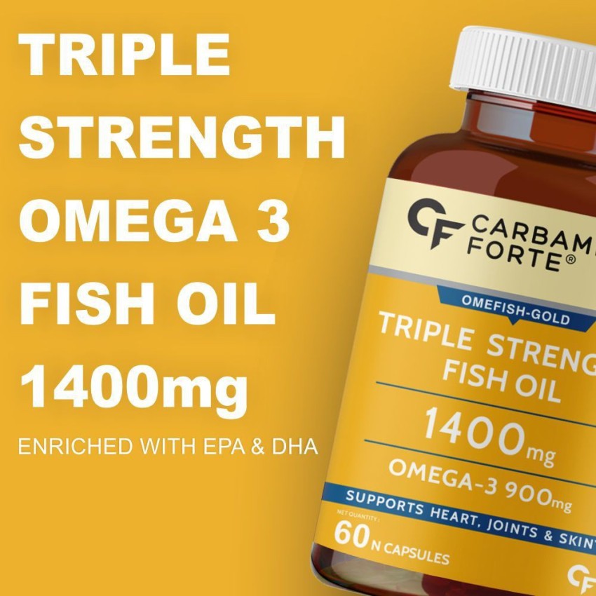 Triple Strength Fish Oil (120 ct) – For Brain, Eye, Heart Health, fish oil  