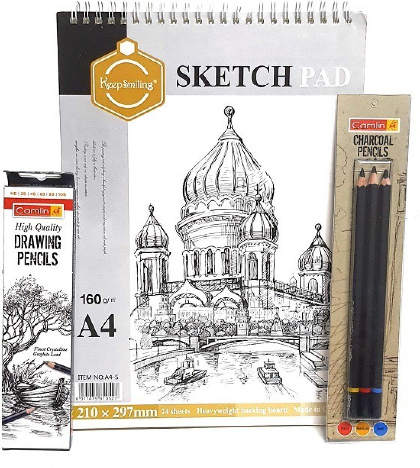 Flipkart.com | Futurekart Sketching Pencil Set,Drawing Art Tool Kit with  Graphite Pencils(21 Pieces with Canvas Rolling Pouch) - Sketching Pencil Set
