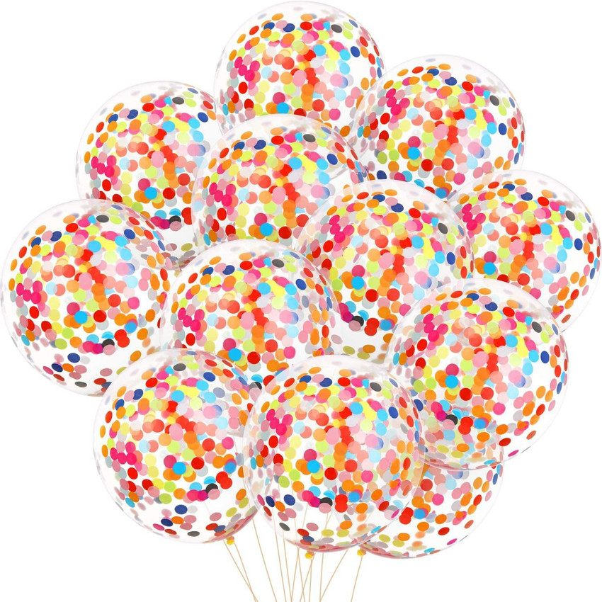 Flipkart FLICK IN Solid Pack of 12 mutlicolor Confetti