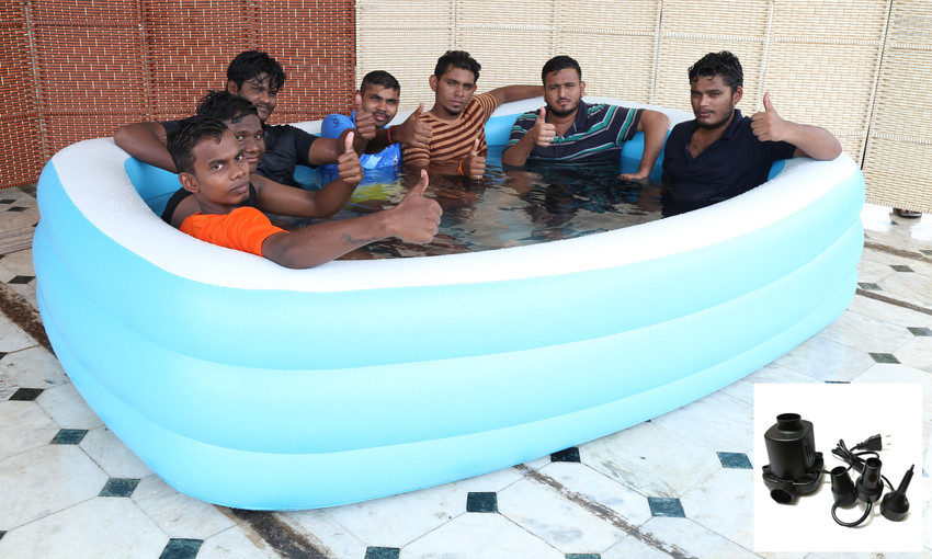 Cho Cho Inflatable Swimming Bath Tub For Kids Adults with Pump