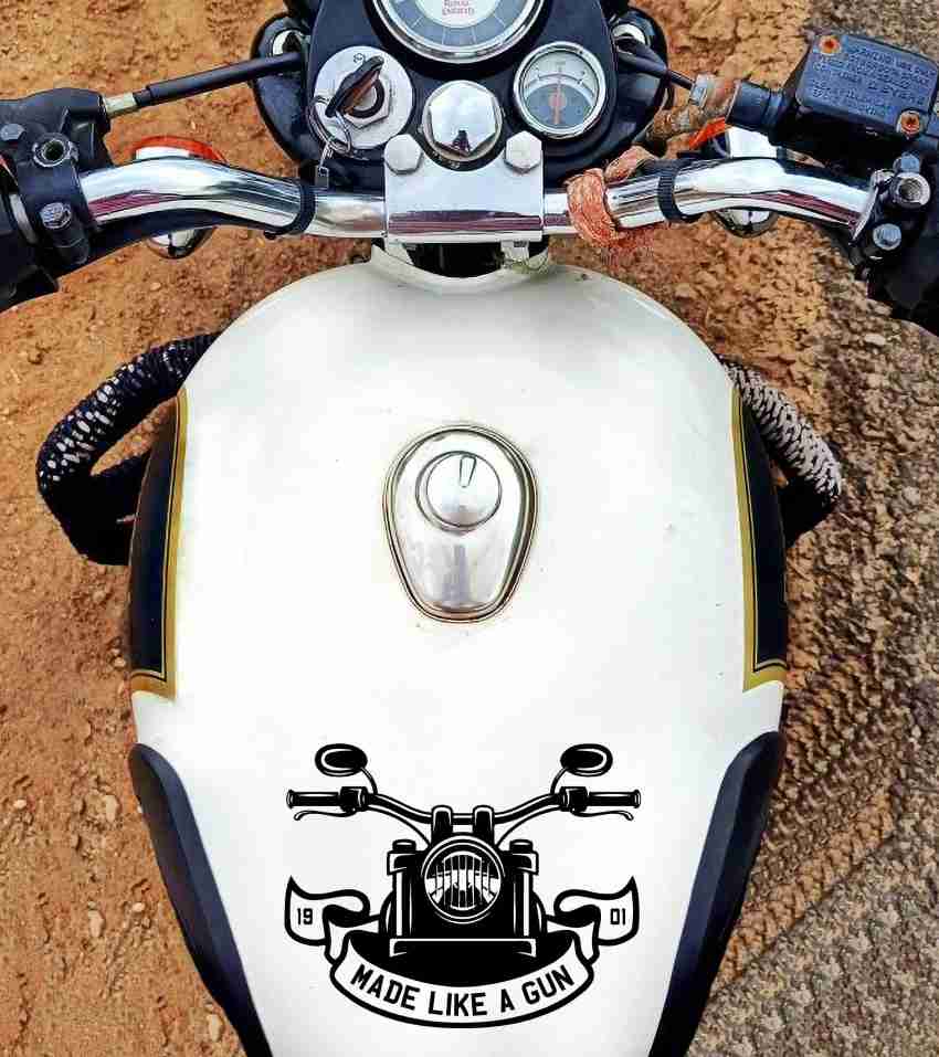 Royal enfield back mudguard hot sale sticker