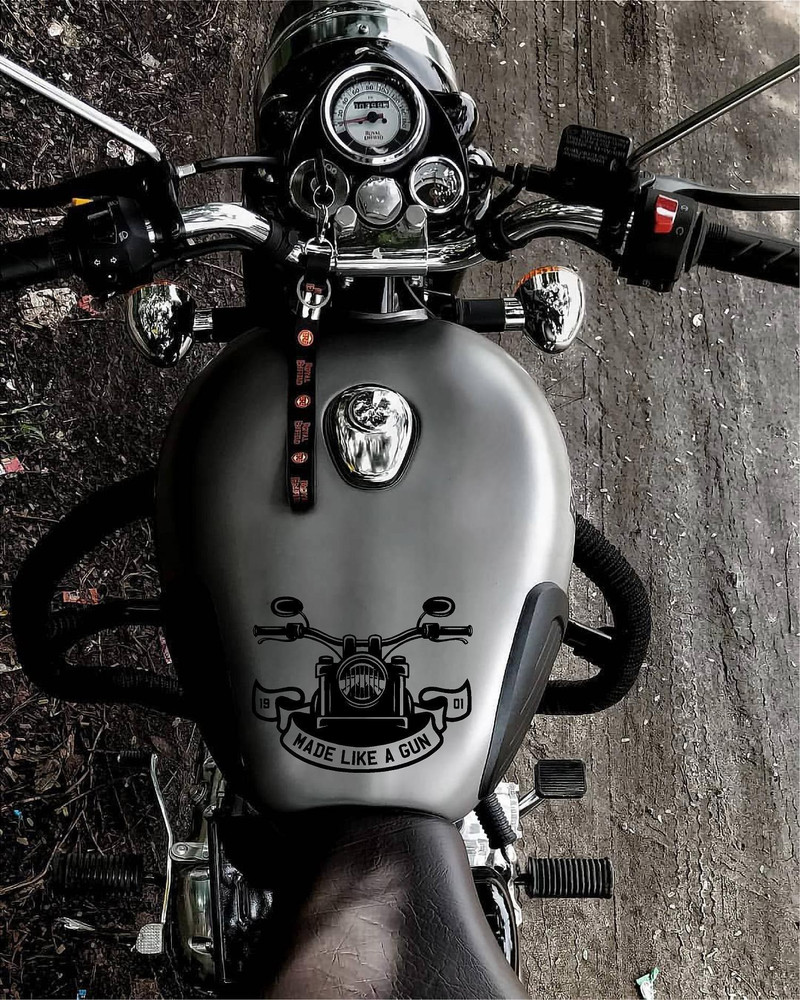 Badal Auto Royal Enfield Classic Tank Sticker Bike Tank Pad Price ...