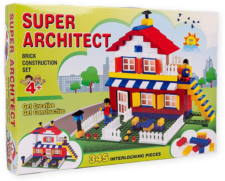Joy Bukket Super Architect Construction Set for Kids 345 Pieces
