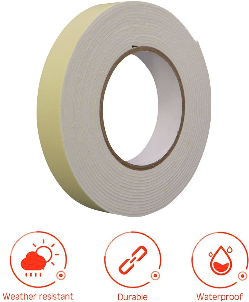 Style Freak Double Sided Foam Tape 1-Inch Strong Adhesive  Multipurpose Mounting Adhesive for Wall, Furniture, Balloon & Craft  (Manual) - Adhesive for Wall, Furniture, Balloon & Craft