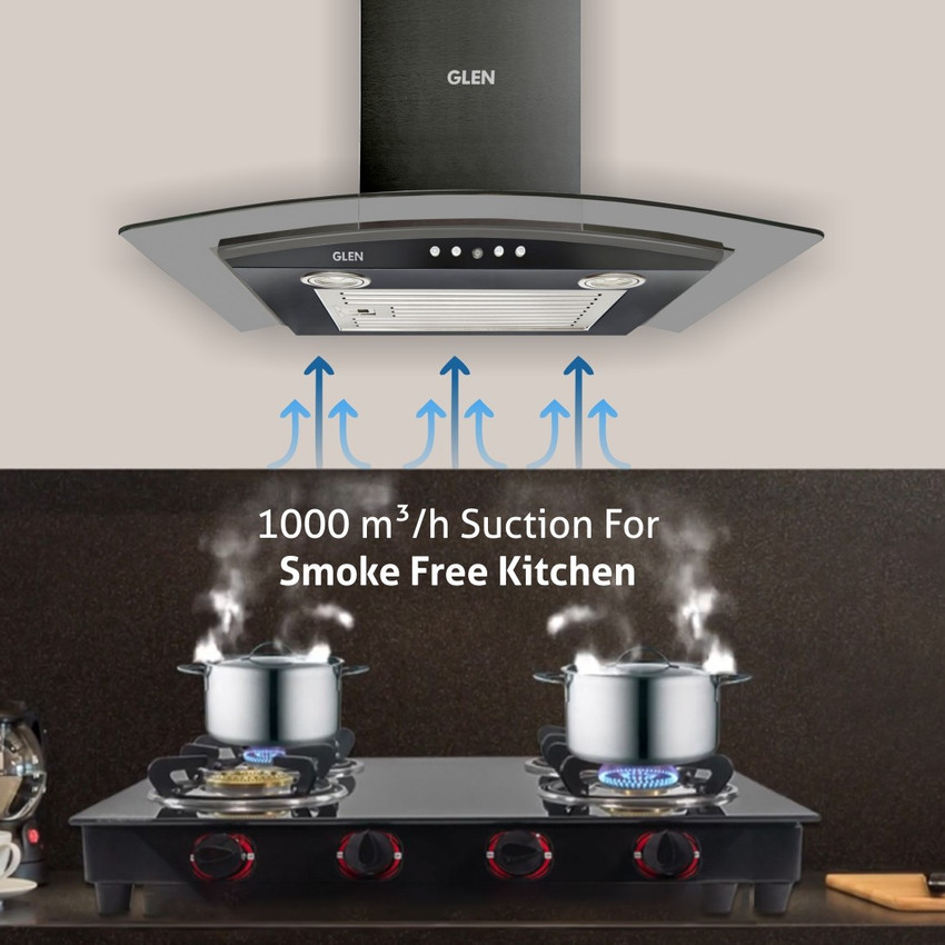 Glen Chimney Miso BLK 60 LPG Stove 1040 Wall Mounted Chimney Price in India  - Buy Glen Chimney Miso BLK 60 LPG Stove 1040 Wall Mounted Chimney online  at Flipkart.com