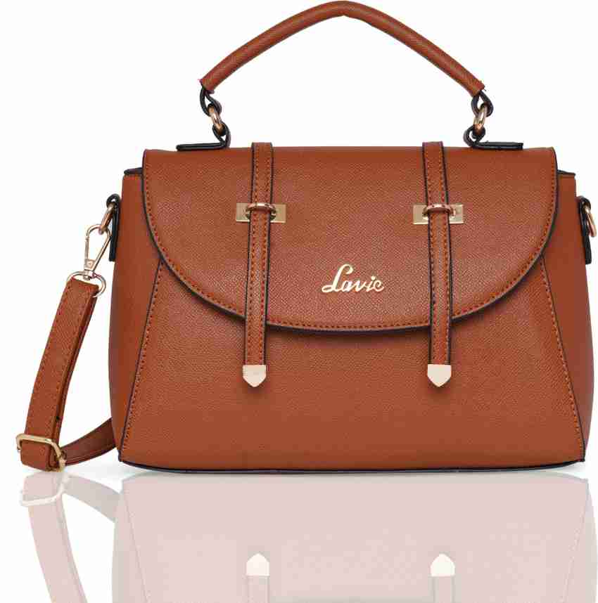 Buy LAVIE Women Brown Satchel TAN Online Best Price in India