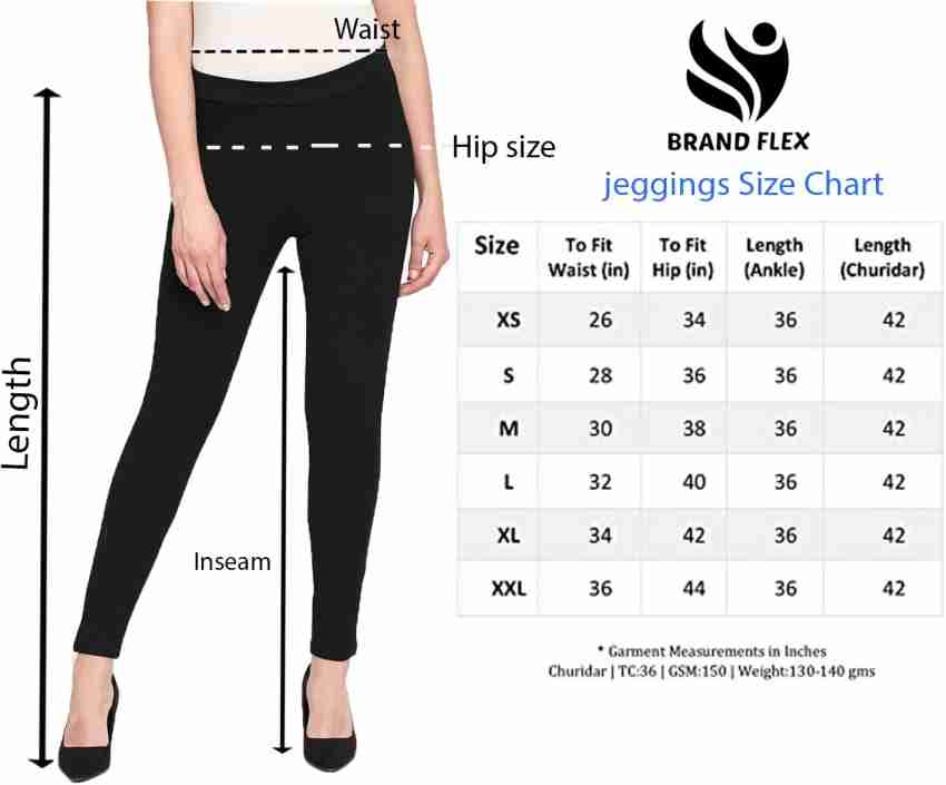 BRAND FLEX Black Jegging Price in India - Buy BRAND FLEX Black