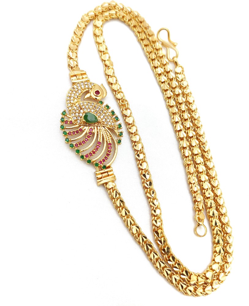 One gram sale gold mugappu chain