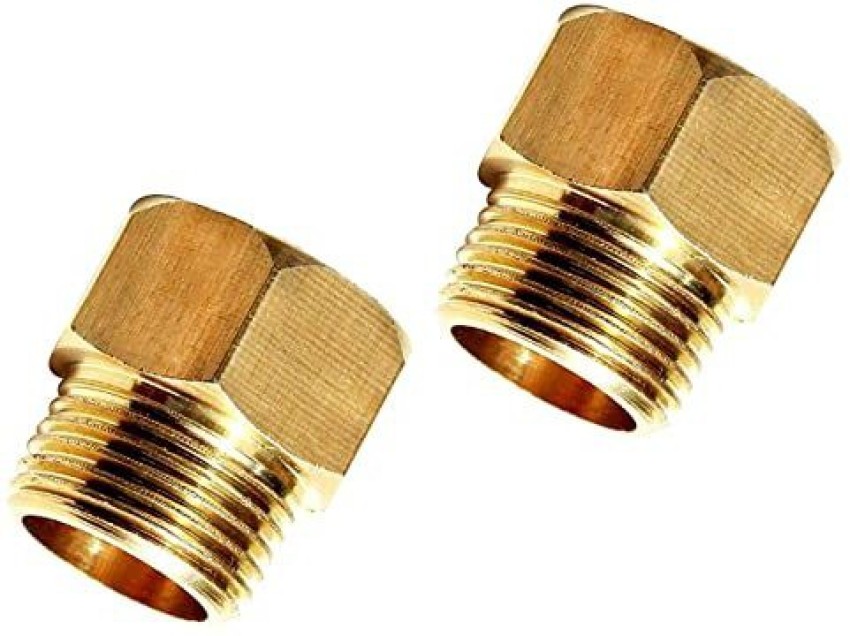 Adapter Nipple 1/2 male x 1“ female Brass Adapter 0.5 inch x 1“ Female  Pack of 1