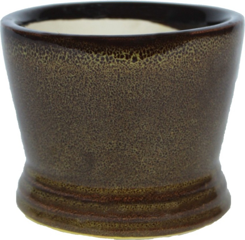 WONDERLAND Ceramic Small Bucket Pot (Dark Green) ( table top size, for real  plants) Plant Container Set Price in India - Buy WONDERLAND Ceramic Small  Bucket Pot (Dark Green) ( table top