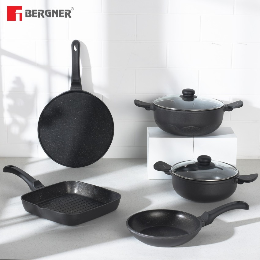 Bergner bergner 5-piece forged aluminium induction cookware set