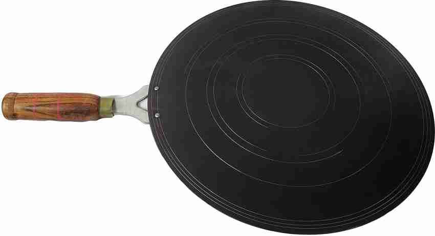 Iron Roti Tawa With Wooden Handle-11 Inches (ideal Size)- Naturally  Non-stick