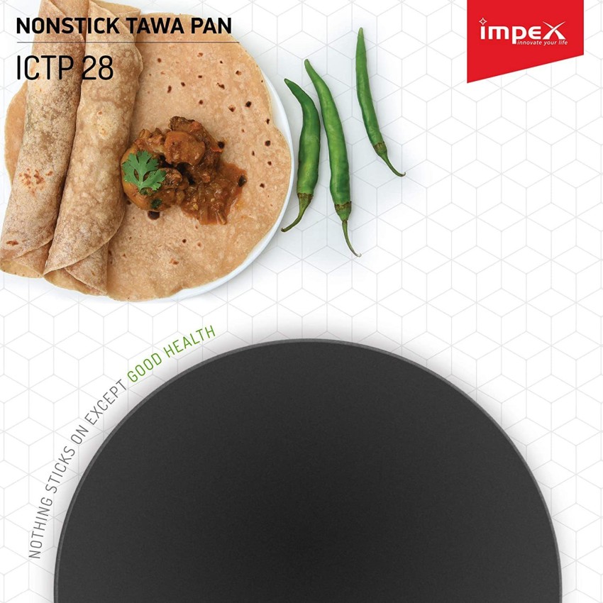 Impex ITP-2820 Induction Base Nonstick Aluminium Tawa Pan (28