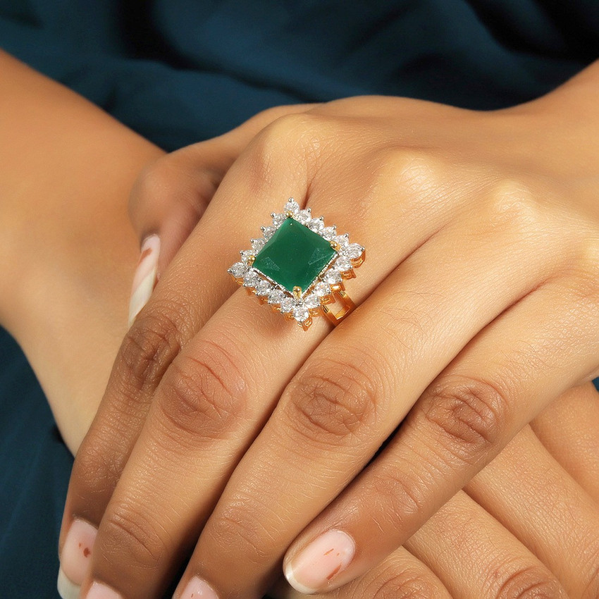 Emerald finger new arrivals ring