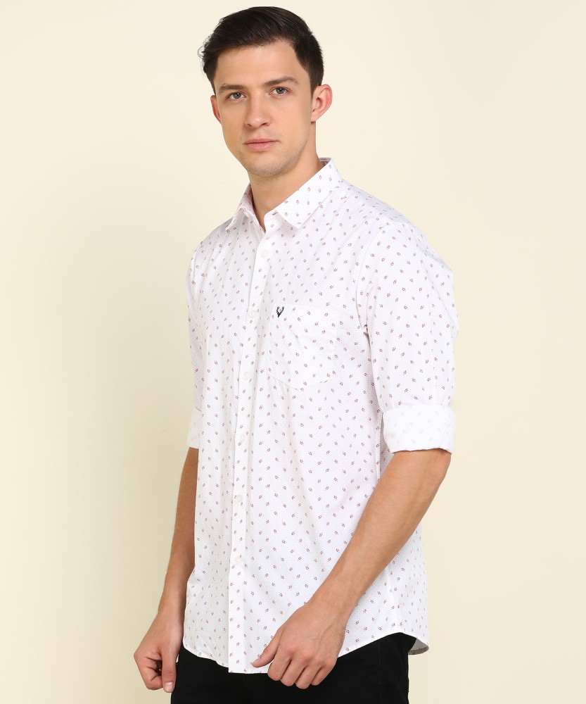 Allen Solly Men Solid Casual White Shirt - Buy Allen Solly Men Solid Casual  White Shirt Online at Best Prices in India