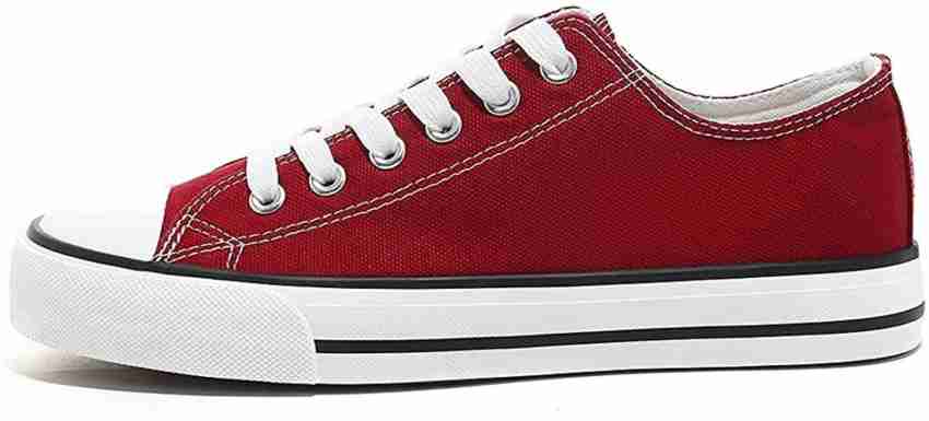 My Walk Trending Shoes, Partywear Red Sneakers For Men