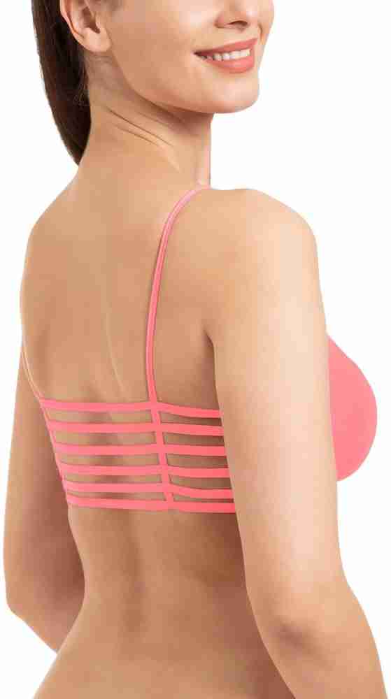 Buy MIXCART Women Padded Cotton Sports 6 Strap Fancy Breathable Bra Full  Adjustable Straps For Women's Girl's Bralette Bra ( Pack Of 3 ) , Black  Online at Best Prices in India - JioMart.