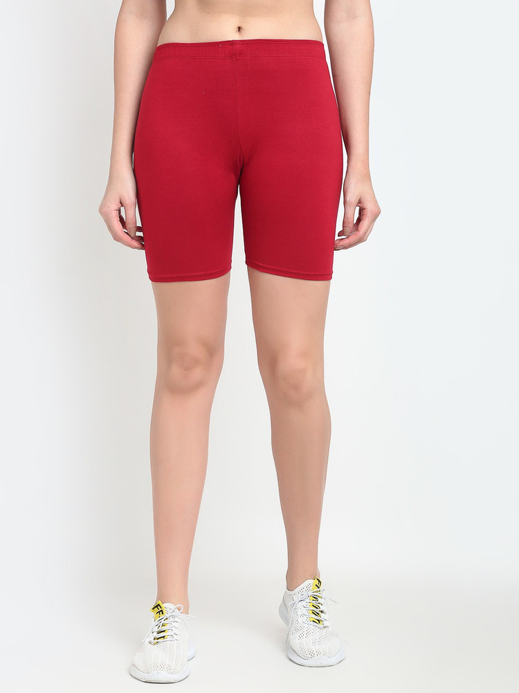 Womens red cycling shorts clearance