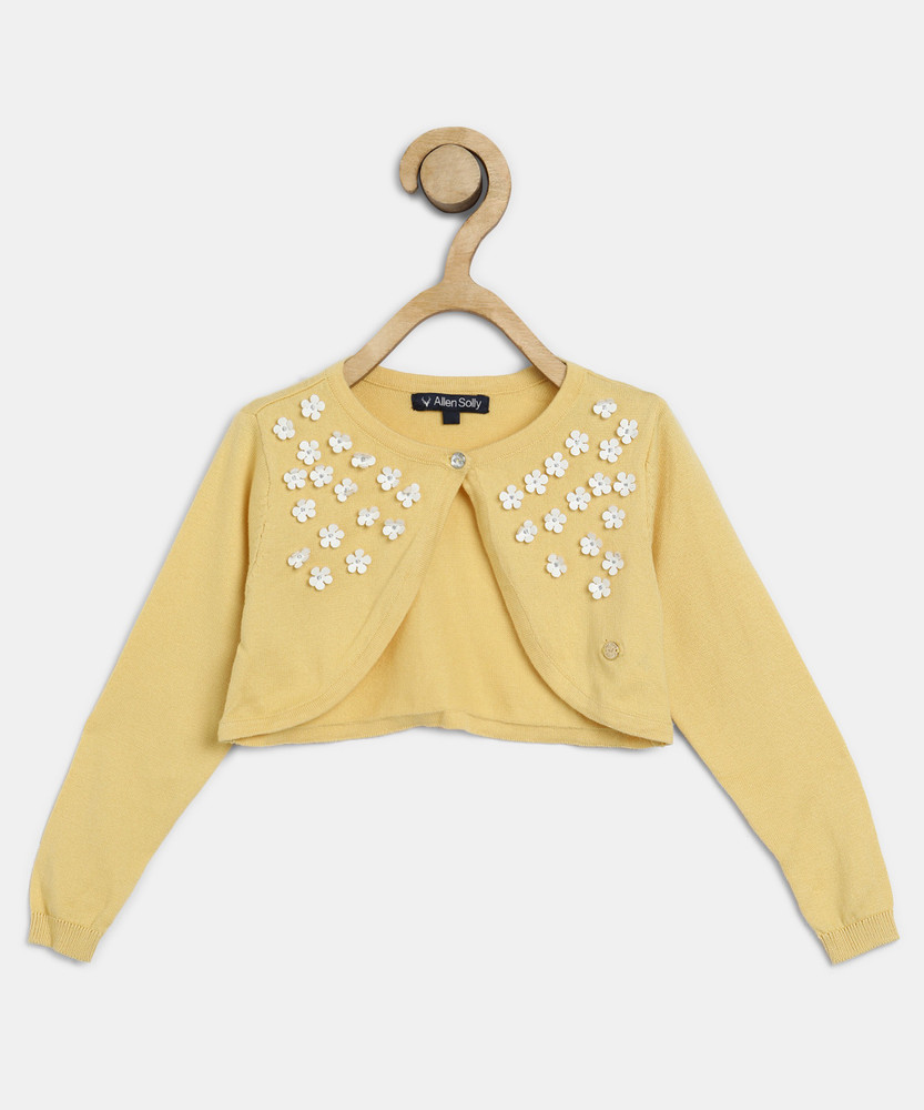 Girls yellow shrug store