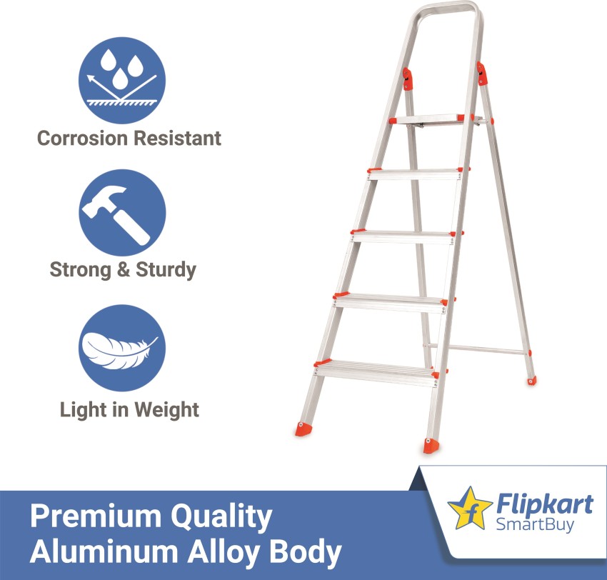 Flipkart SmartBuy 6 Step Dual Purpose Aluminium Ladder Price in India - Buy  Flipkart SmartBuy 6 Step Dual Purpose Aluminium Ladder online at