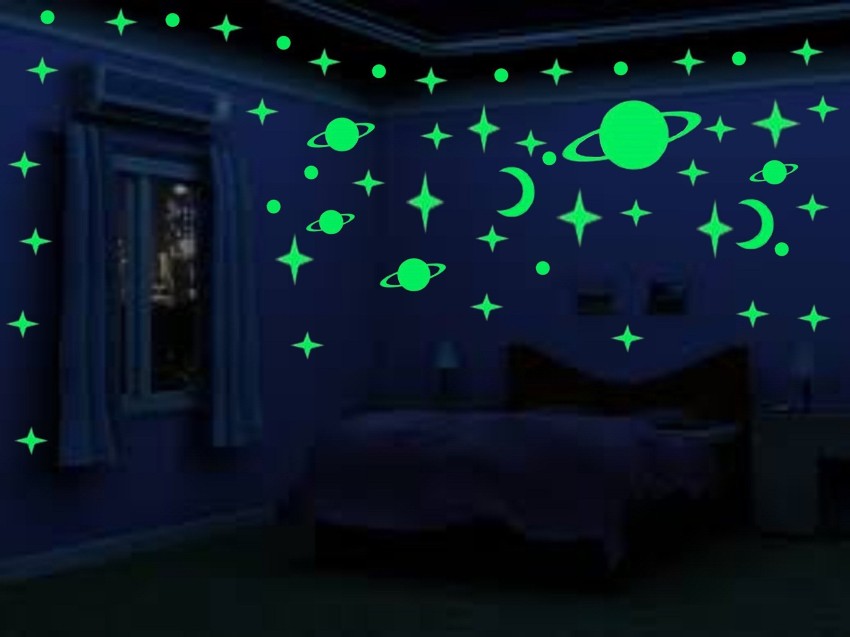 Glow in The Dark Stars and Planets for Ceiling, 156 Pcs 3D Star Stickers,  Solar System Wall Stickers, Glow Stars for Kids Room Decor and Cool Room