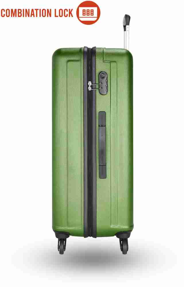 KILLER STRING Olive Green Check in Suitcase 4 Wheels 28 inch