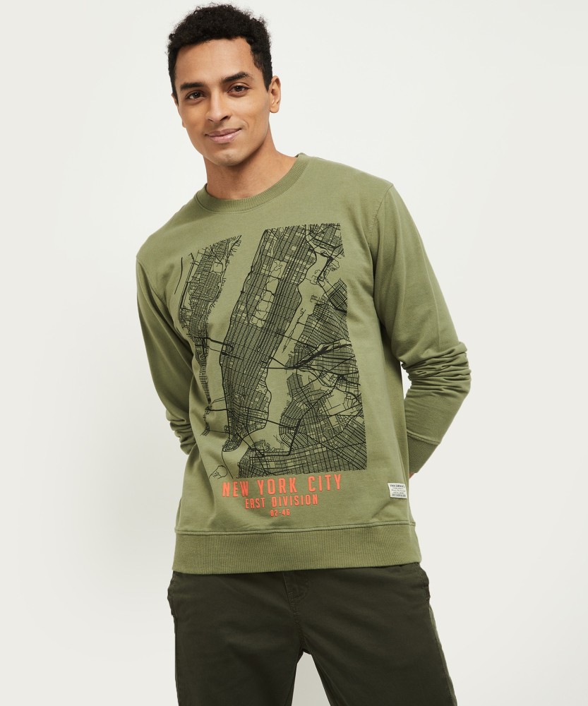 max Men Printed Sweatshirt