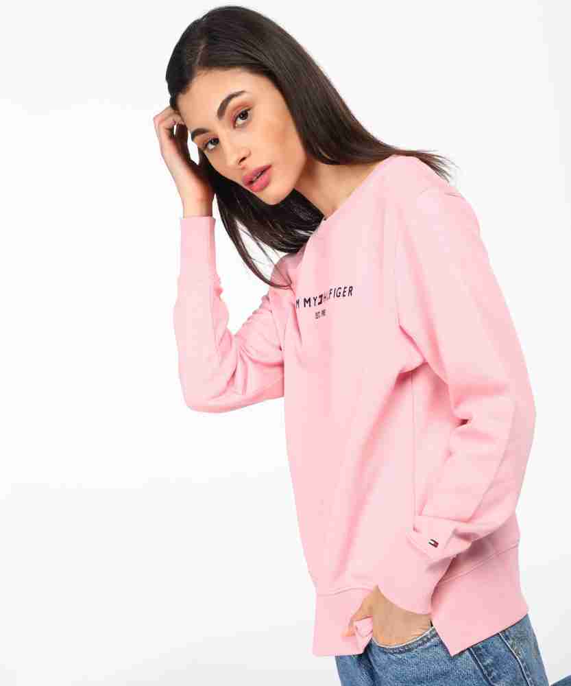 TOMMY HILFIGER Full Sleeve Solid Women Sweatshirt - Buy TOMMY HILFIGER Full  Sleeve Solid Women Sweatshirt Online at Best Prices in India