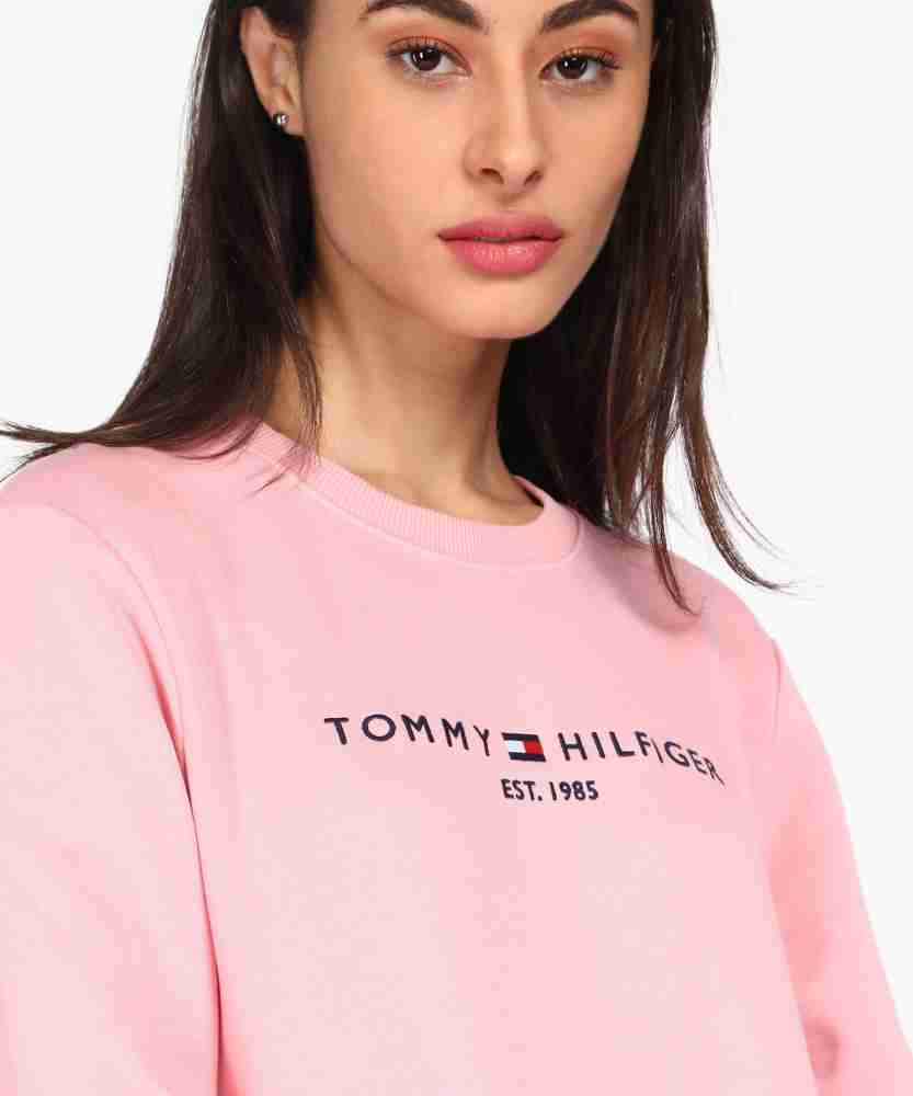 TOMMY HILFIGER Full Sleeve Solid Women Sweatshirt - Buy TOMMY HILFIGER Full  Sleeve Solid Women Sweatshirt Online at Best Prices in India