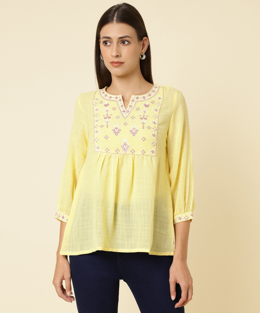 global desi yellow top