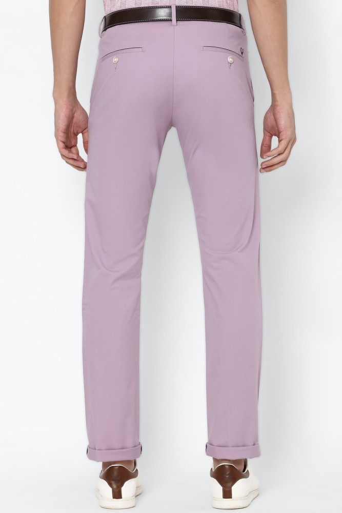 Micro Checks Purple Solid Slim Fit Formal Shirt For Men