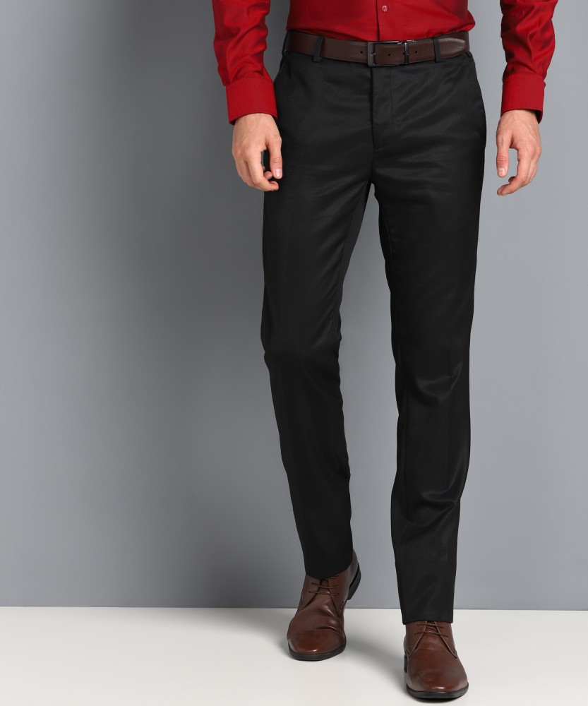 Buy Men Black Solid Regular Fit Formal Trousers Online  173302  Peter  England