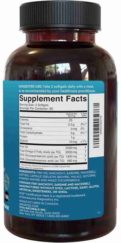 Triple Strength Omega-3 Fish Oil - Superior Triglyceride Form