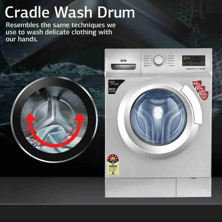 IFB 6 kg 5 Star Gentle Wash Aqua Energie Laundry Add In built heater Fully Automatic Front Load Washing Machine with In built Heater Silver Price in India Buy IFB 6 kg 5
