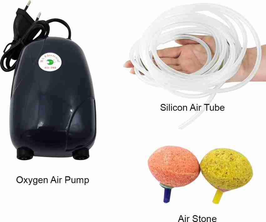 JAINSONS PET PRODUCTS® (RS-390) Aquarium Air Pump/Motor + Air Tube + Air  Stone