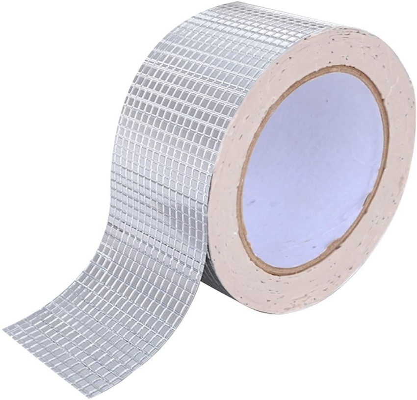 Nasmodo water seal aluminium rubber tape crack seal for roof butyl  aluminium flashing tape duct tape (5 CM *5 M) 5 m Duct Tape Price in India  - Buy Nasmodo water seal