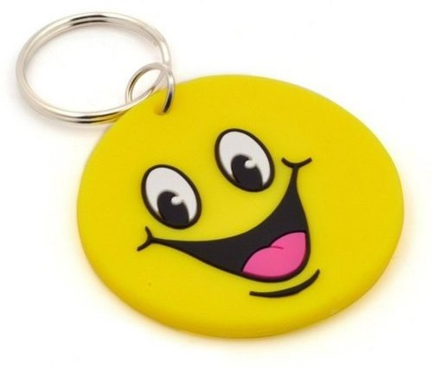 Rubber emoji keychains discount