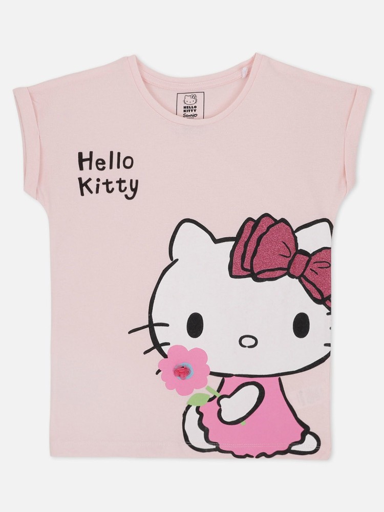 2-pack printed T-shirts - Powder pink/Hello Kitty - Kids