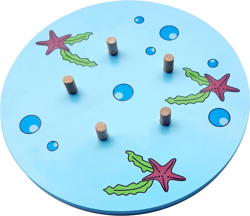 Little Genius MAGNETIC WOODEN FISHING BOAT GAME Price in India