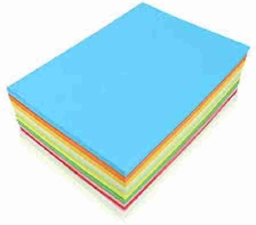 DSR A4 40 sheet orange Color Paper (180-240 GSM) Orange)  Double Sided Colored A4 180 gsm Origami Paper - Origami Paper