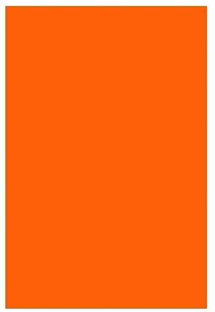 DSR A4 40 sheet orange Color Paper (180-240 GSM) Orange)  Double Sided Colored A4 180 gsm Origami Paper - Origami Paper